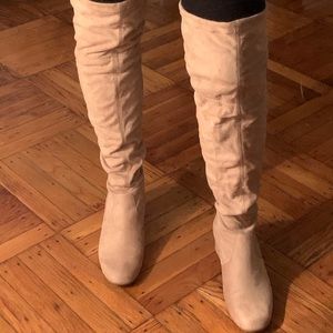 🎊HP🎊Blush Pink Over the Knee Boots Suede